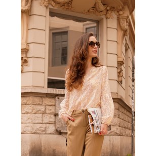 Blouse imprimé Léz - Polyester upcyclé - Chantilly