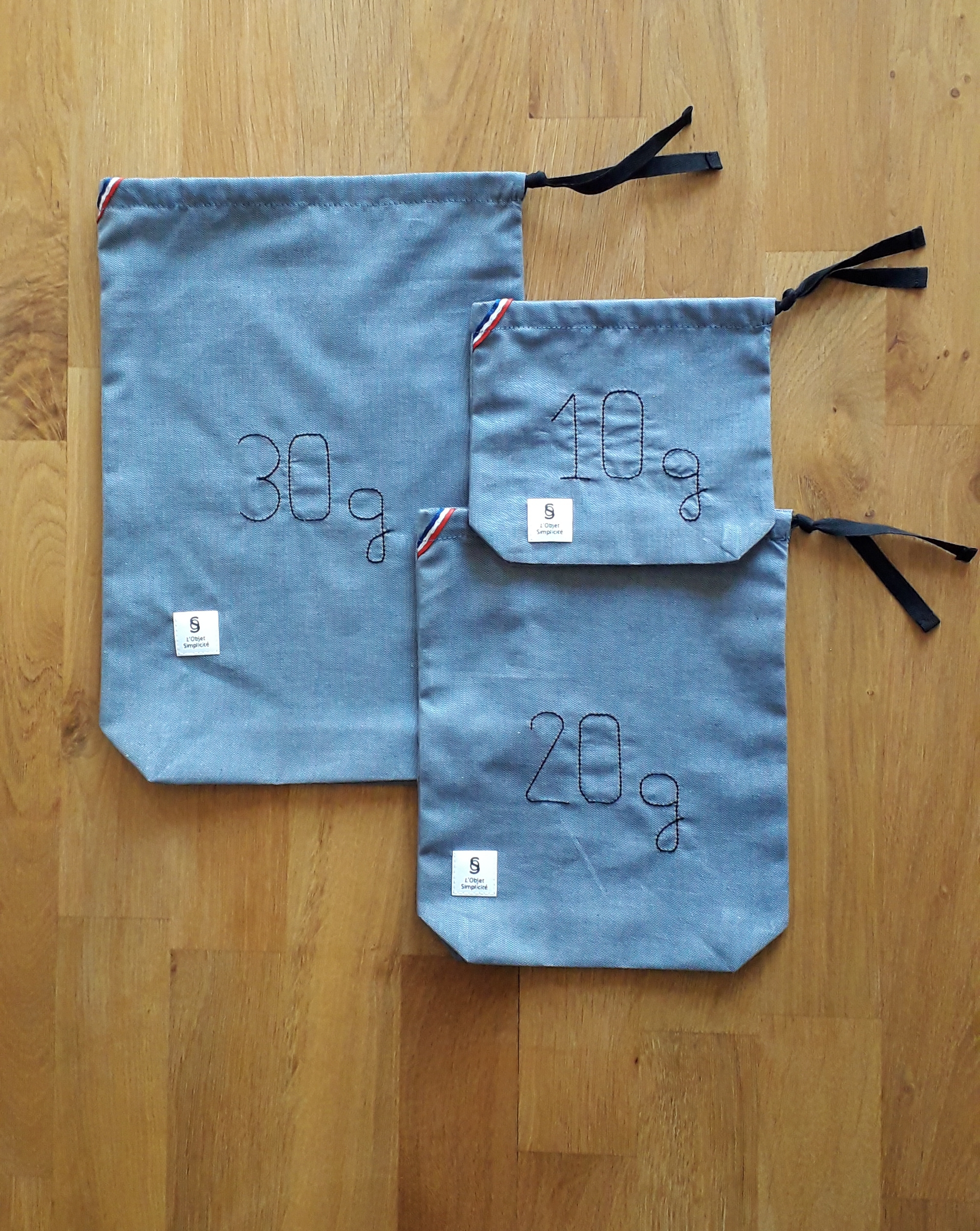 Sac à vrac - Bleu Denim 9