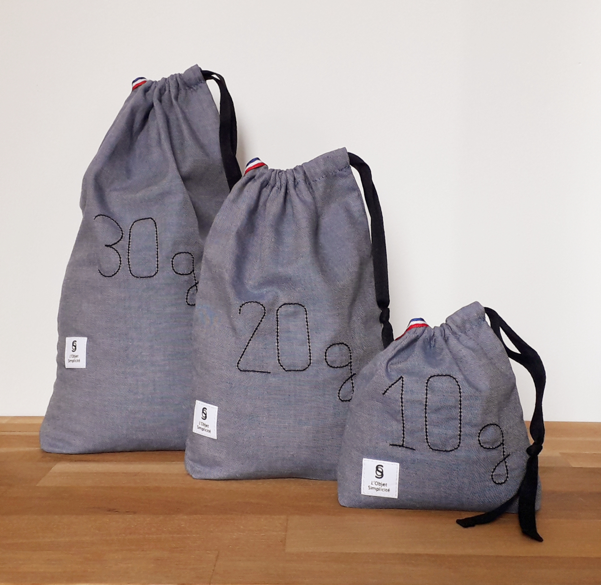 Sac à vrac - Bleu Denim 3