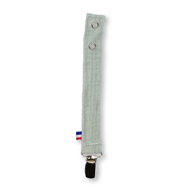 Attache Tétine en Coton Bio Teddy Vert 3