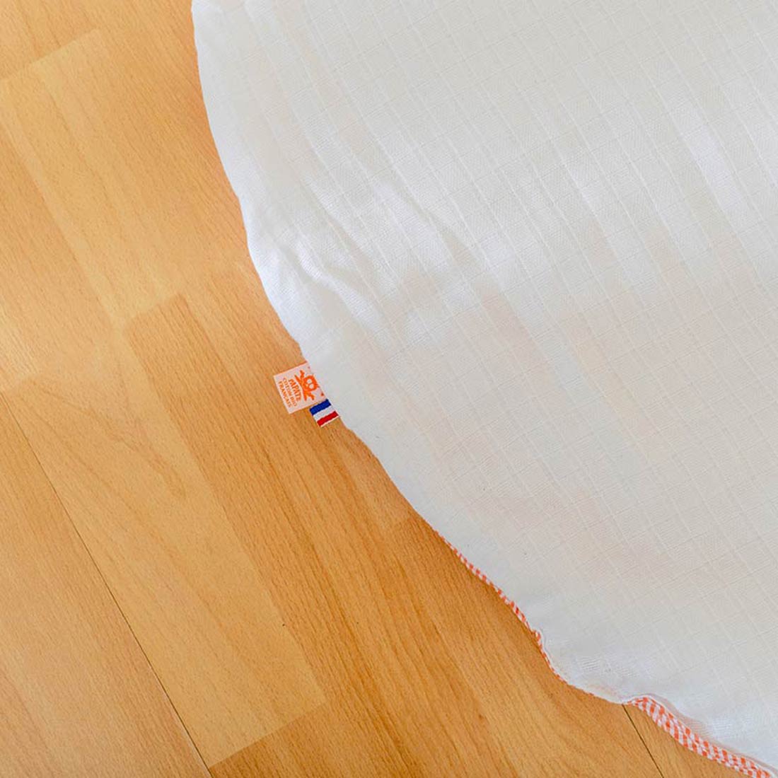 Tapis d'Eveil Havane en Coton Bio Blanc 4