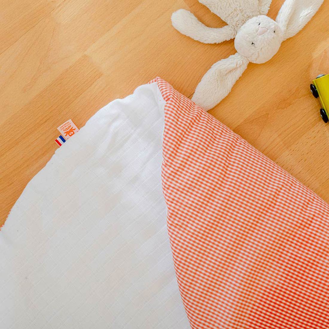 Tapis d'Eveil Havane en Coton Bio Blanc 6