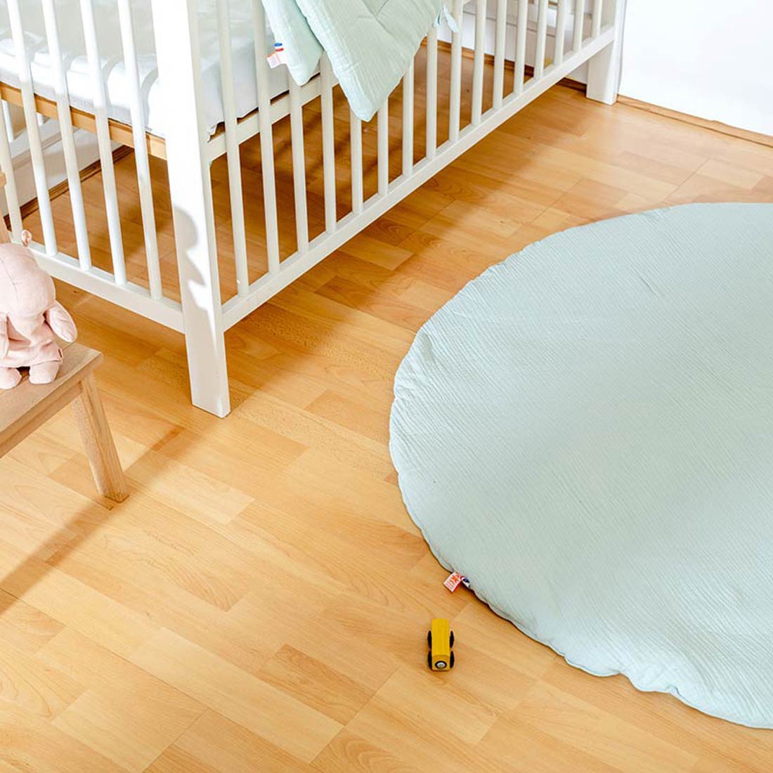 Tapis d'Eveil Havane en Coton Bio Vert 4