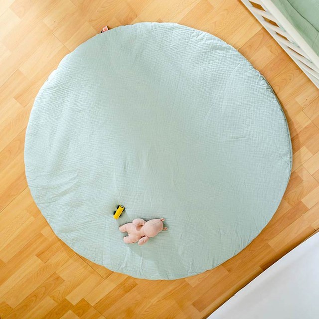 Tapis d'Eveil Havane en Coton Bio Vert 6