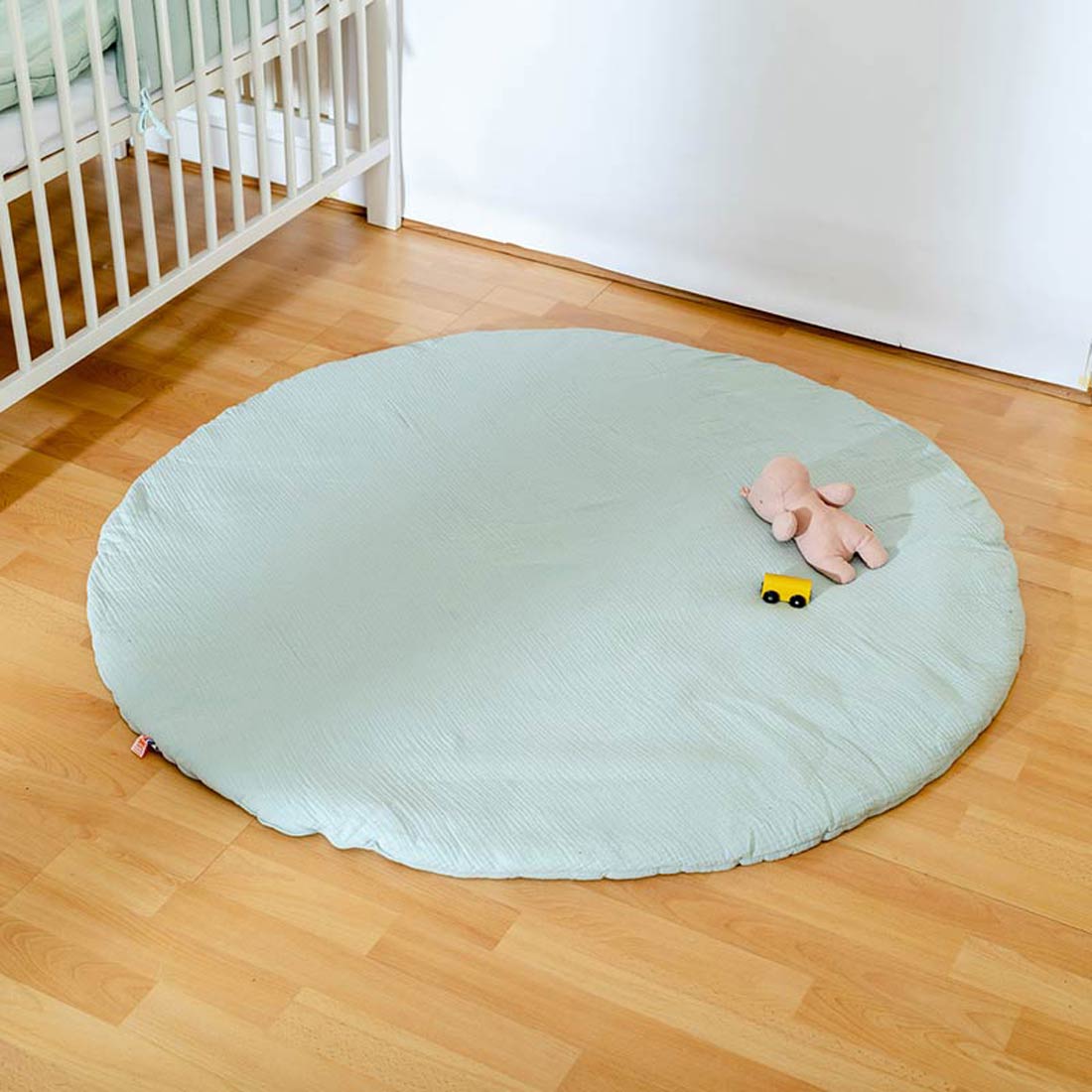 Tapis d'Eveil Havane en Coton Bio Vert 3