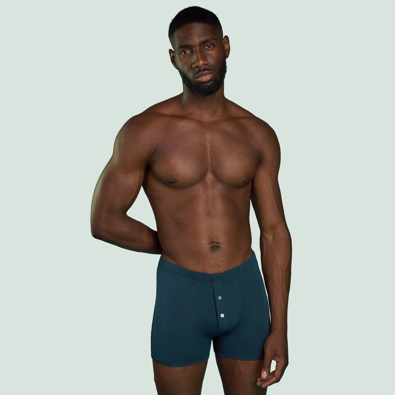 Boxer bleu pétrole pour hommes