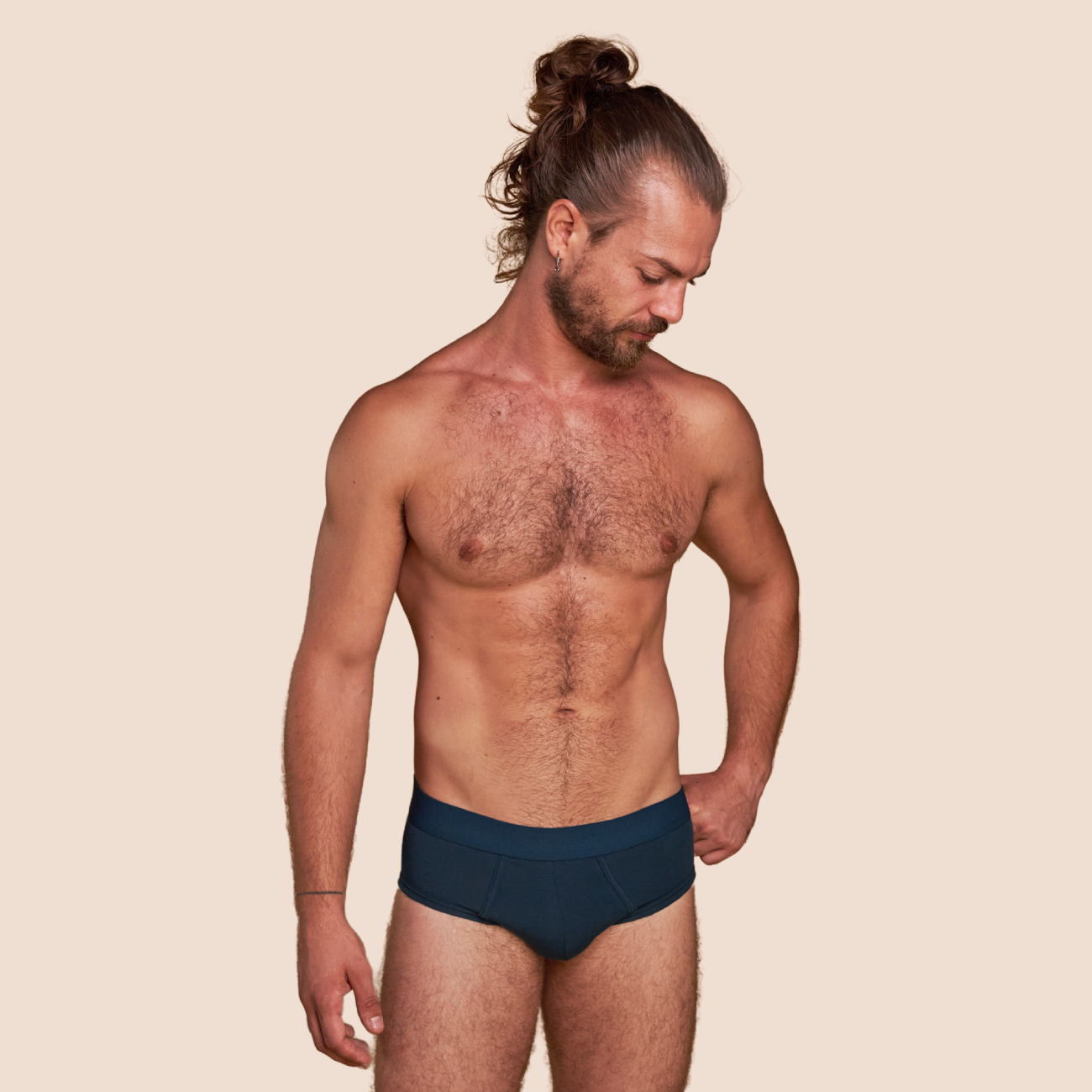 Slip bleu pétrole pour hommes