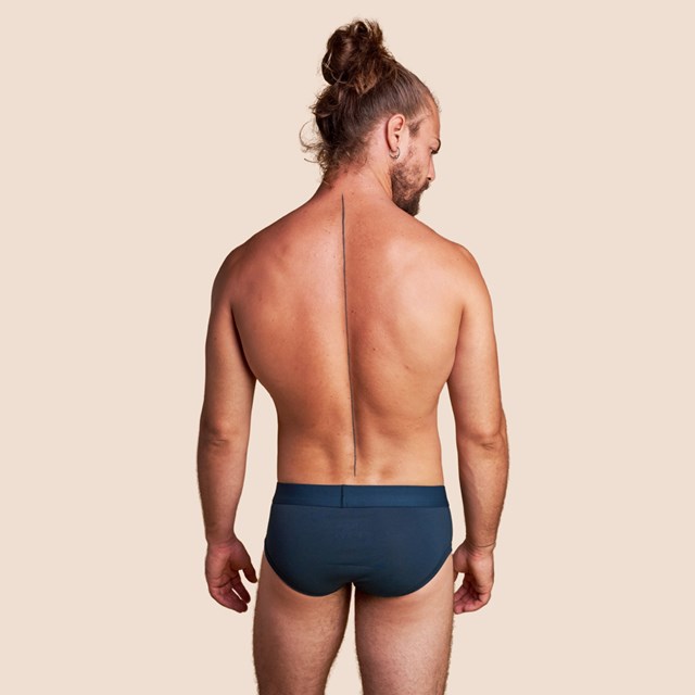 Slip bleu pétrole pour hommes