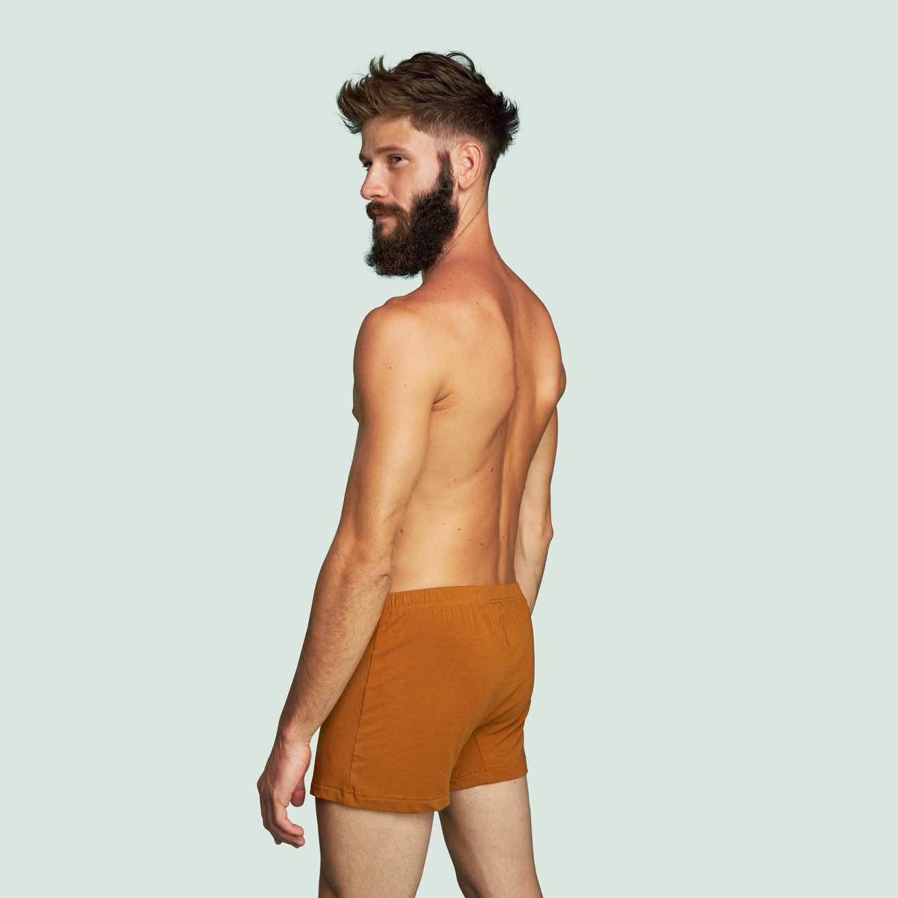 Caleçon ocre pour hommes