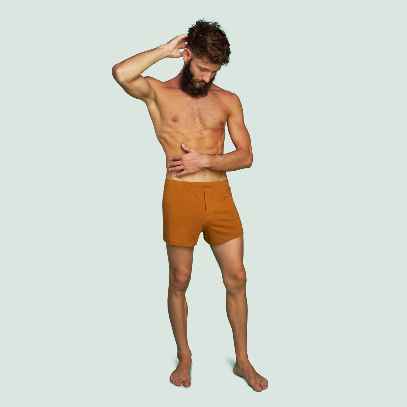 Caleçon ocre - pack de 2 caleçons 4