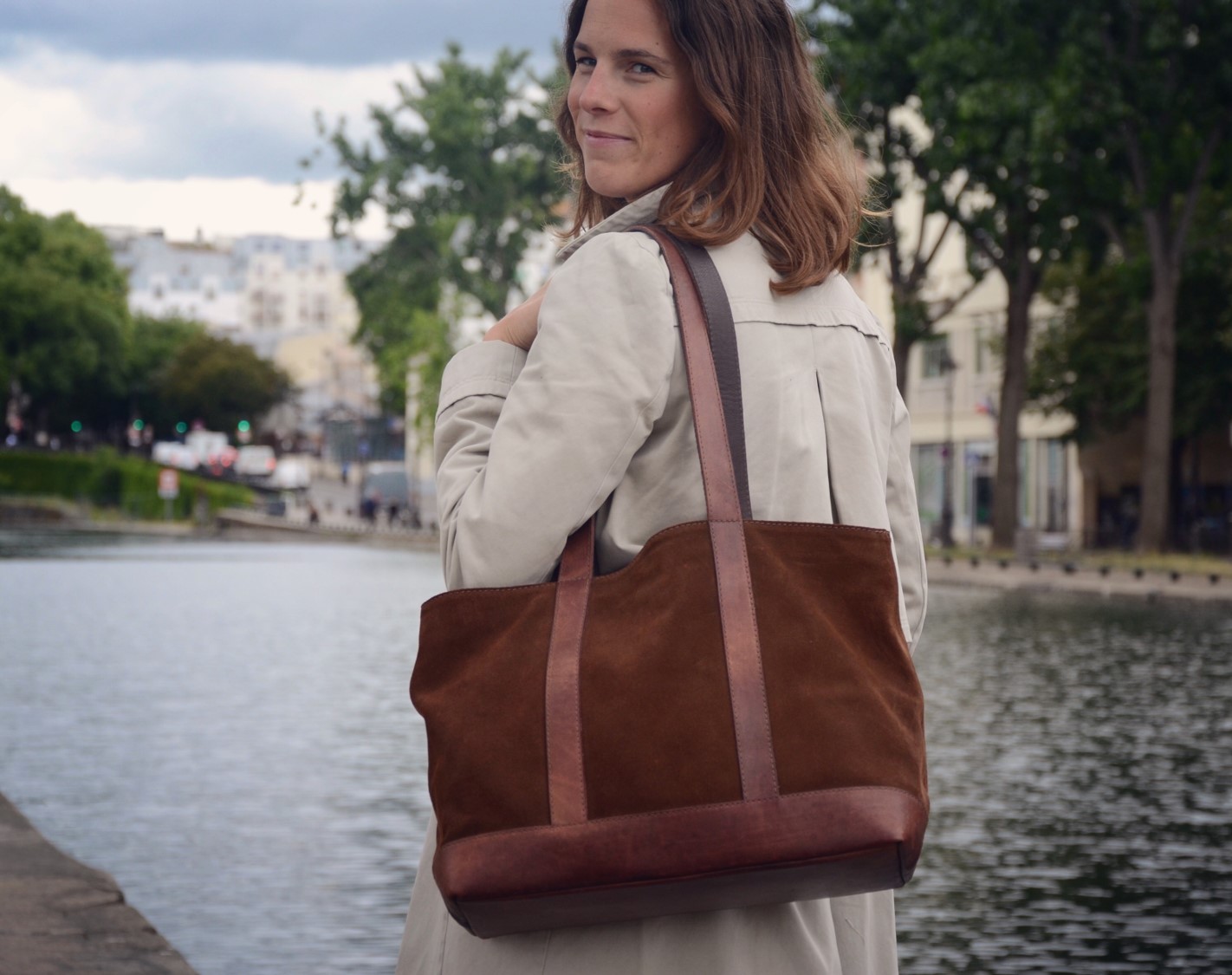 Sac Cabas OLGA Chocolat 8