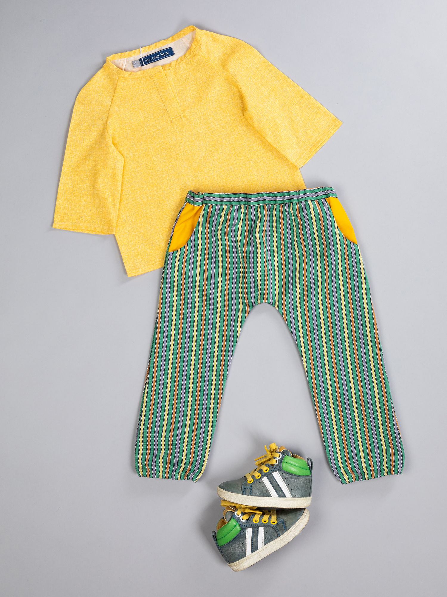 polo-sunshine-second-sew-tissu-recycle-bebe-enfant-made-in-france