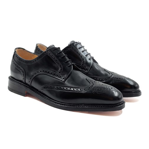 Derbies cousu Goodyear en cuir noir