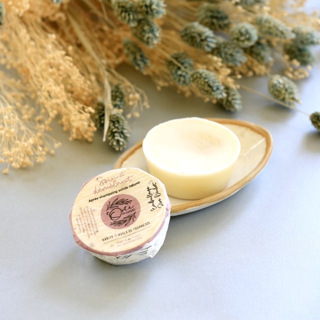 Soin Démêlant Après-shampoing solide Karité & Tournesol 3