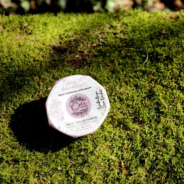 Soin Démêlant Après-shampoing solide Karité & Tournesol 4