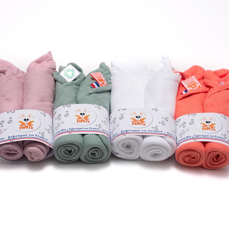 Langes en Coton Bio Vert 5