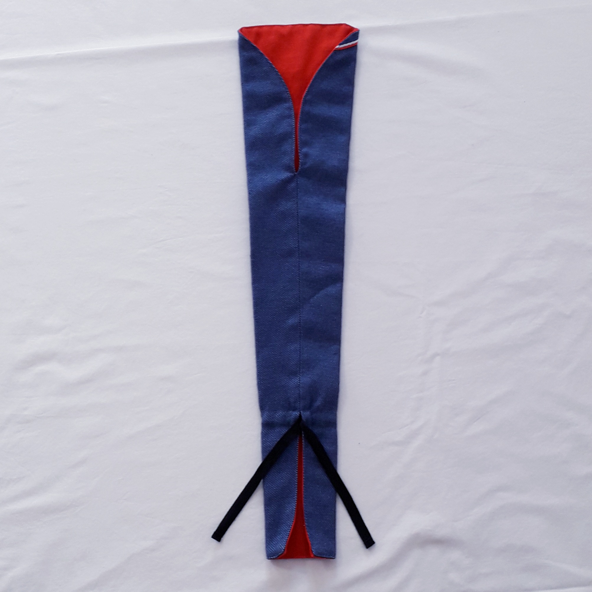 Cône à fleurs - Bleu jean / Rouge 9