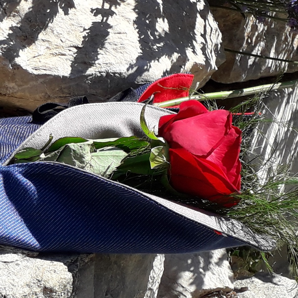 Cône à fleurs - Bleu jean / Taupe 11