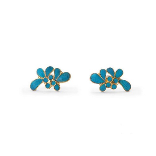 Boucles d'oreilles FLEUR BLEUE