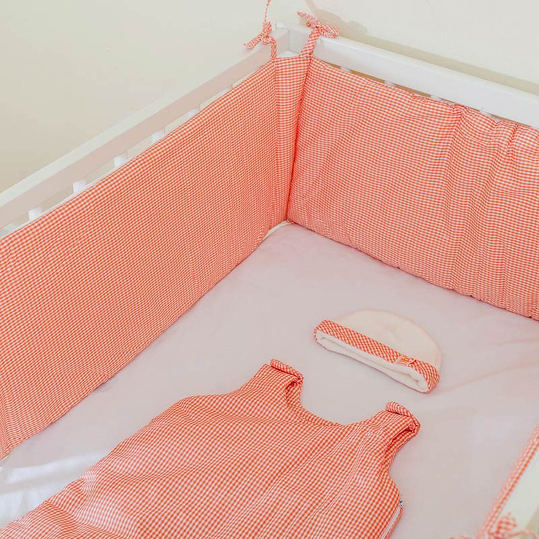 Tour de Lit en Coton Bio Blanc 7