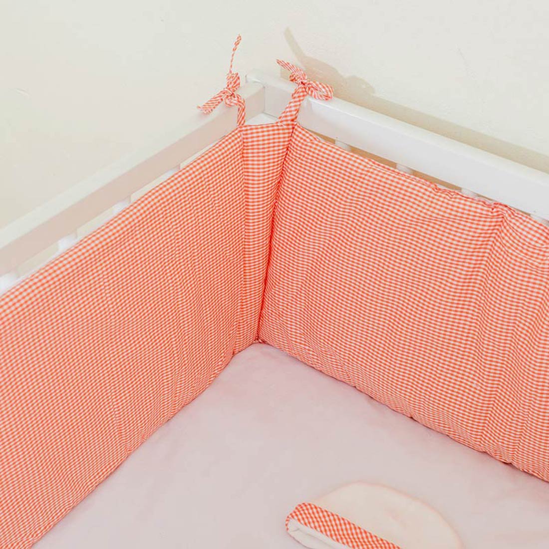 Tour de Lit en Coton Bio Blanc 6