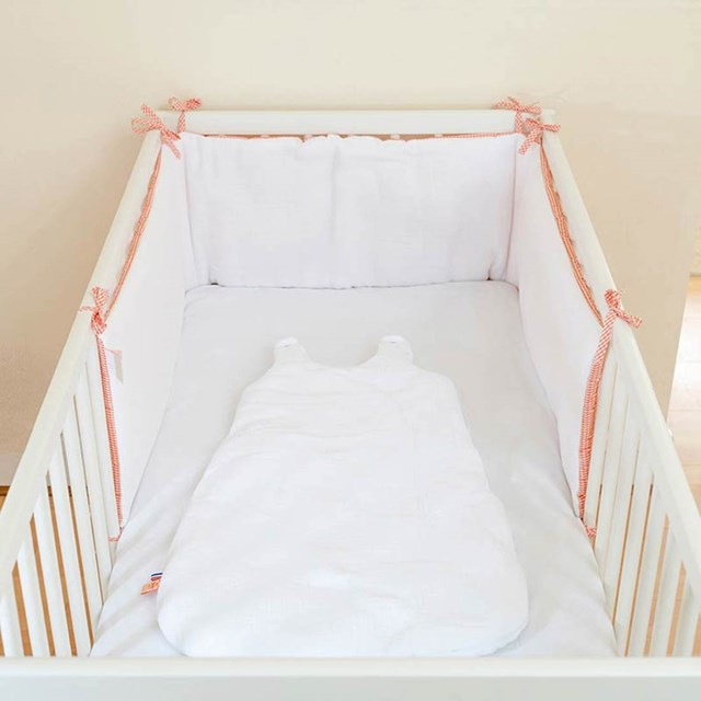 Tour de Lit en Coton Bio Blanc 3