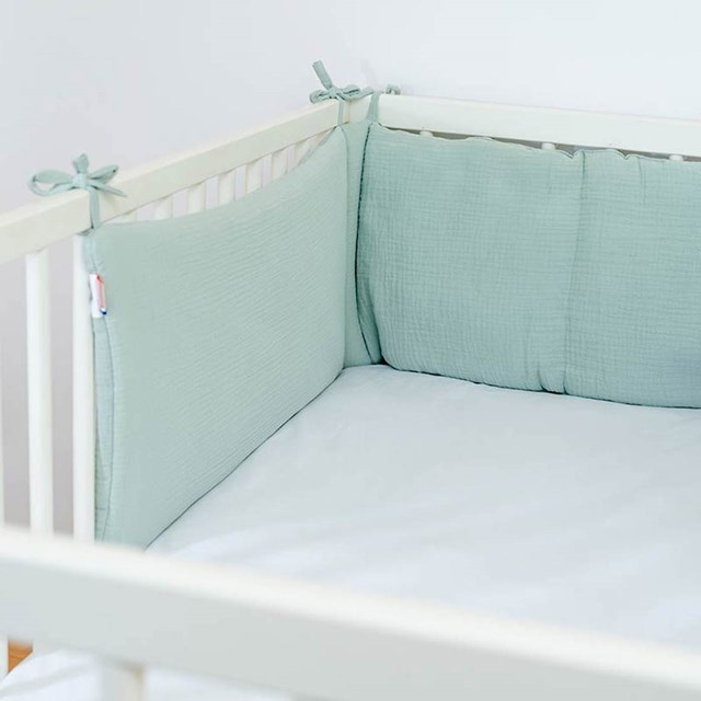 Tour de Lit en Coton Bio Vert 3