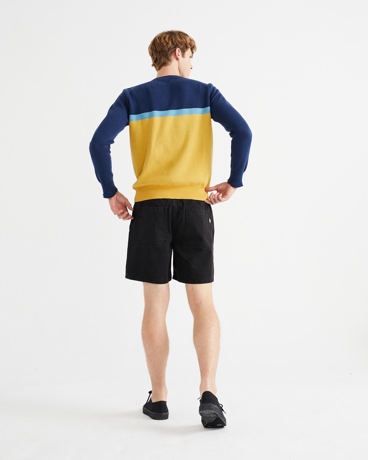 Pull col rond en coton recyclé - SUNSET de THINKING MU 3