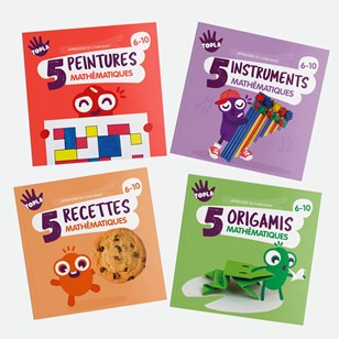 Coffret de 5 Maths (instruments, origamis, peintures et recettes de cuisine mathématiques)