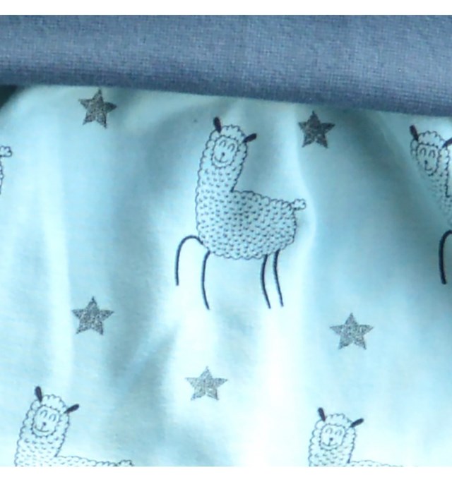 Sarouel évolutif et stylé en coton bio - motif lama 3