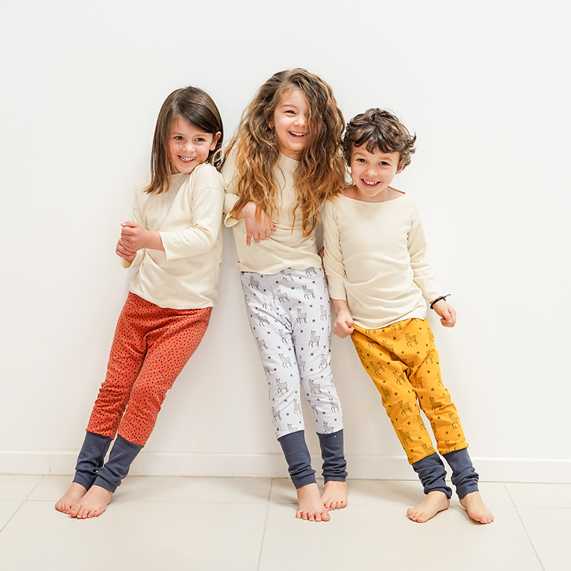 Sarouel évolutif et stylé en coton bio - motif lama 4