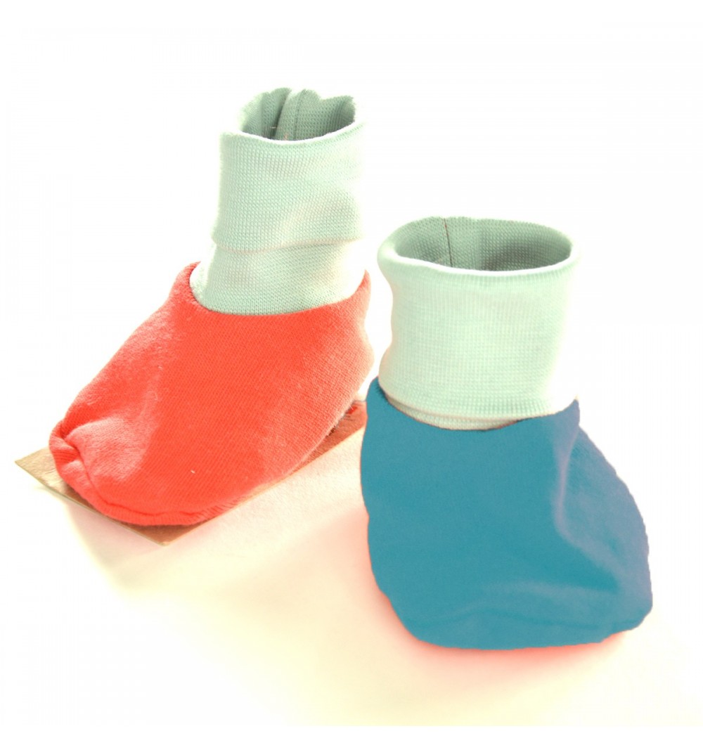 Chaussons bébé - en molleton bio 2