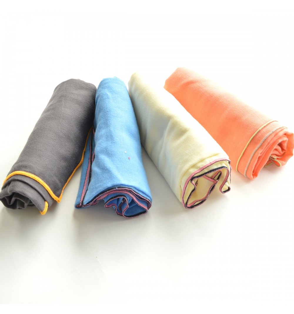 Lange moutarde double gaze - coton bio 2