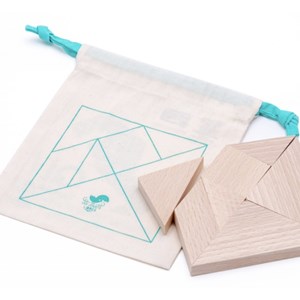 QI - TANGRAM en bois durable - Les Jouets Libres