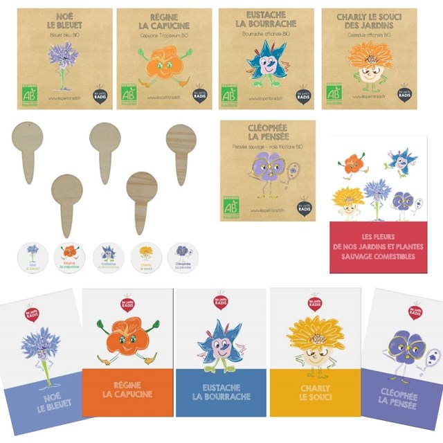 Kit fleurs comestibles des enfants bio 3