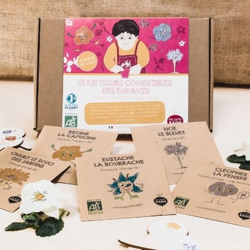 Kit fleurs comestibles des enfants bio