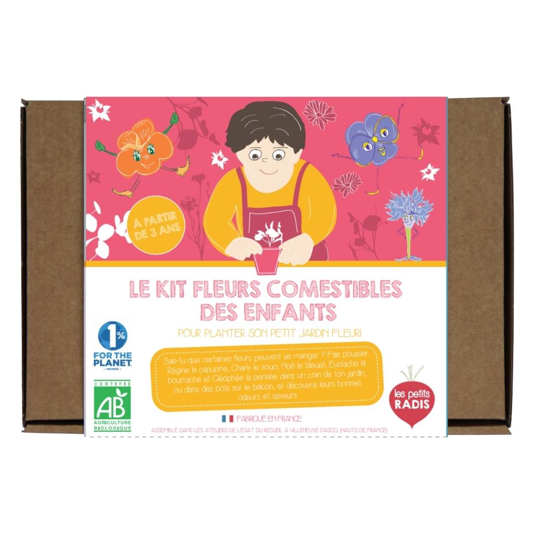 Kit fleurs comestibles des enfants bio 2