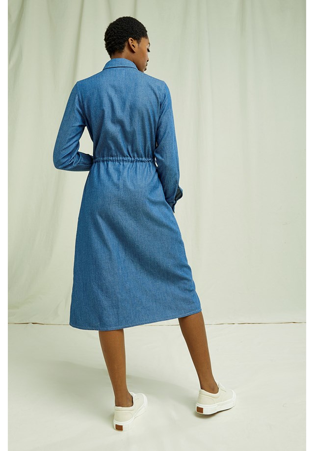 Robe chemise bleue - Lightweight Denim de People Tree 6
