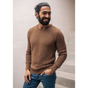Pull DAMIER - Made in France - Coton Bio GOTS 