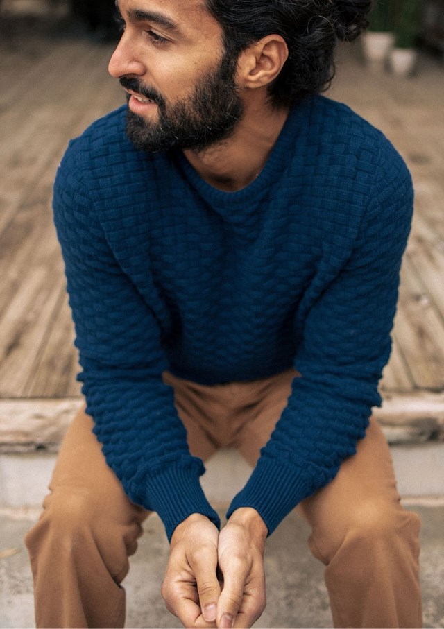 Pull DAMIER - Made in France - Coton Bio GOTS 16