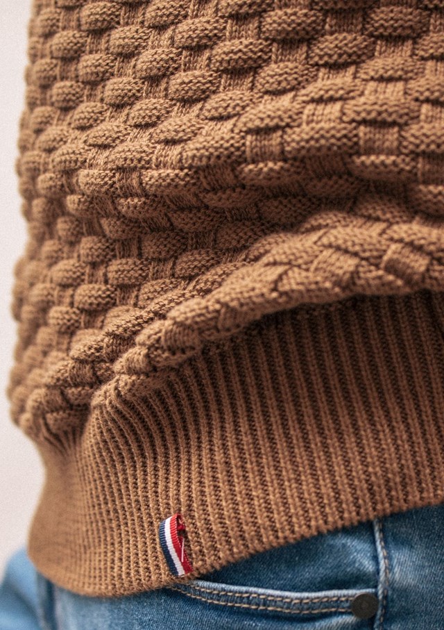Pull DAMIER - Made in France - Coton Bio GOTS 24