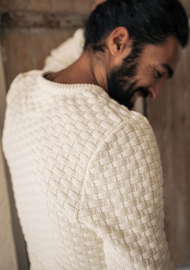 Pull DAMIER - Made in France - Coton Bio GOTS 17
