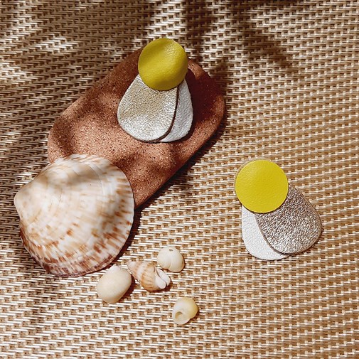 Puces d’oreilles PÂQUERETTES Jaune