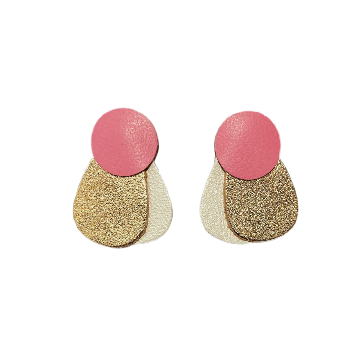 Puces d’oreilles PÂQUERETTES Rose 5