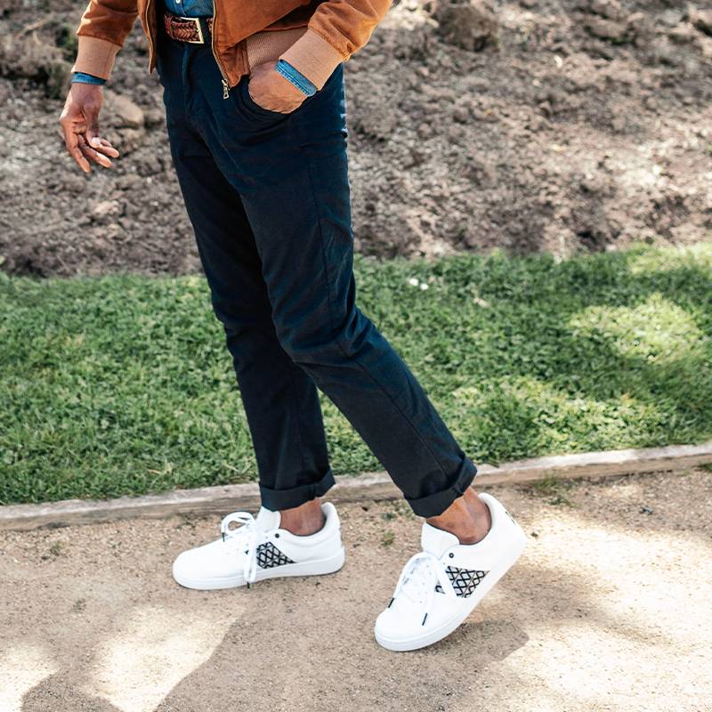 Basket recyclée en cuir - N’go 8