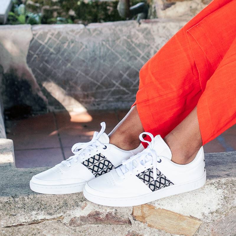 Basket recyclée en cuir - N’go 11