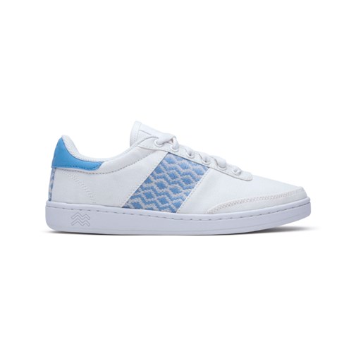 Sneakers en toile et tissage bleu ciel réalisé à la main - Vinh Hy