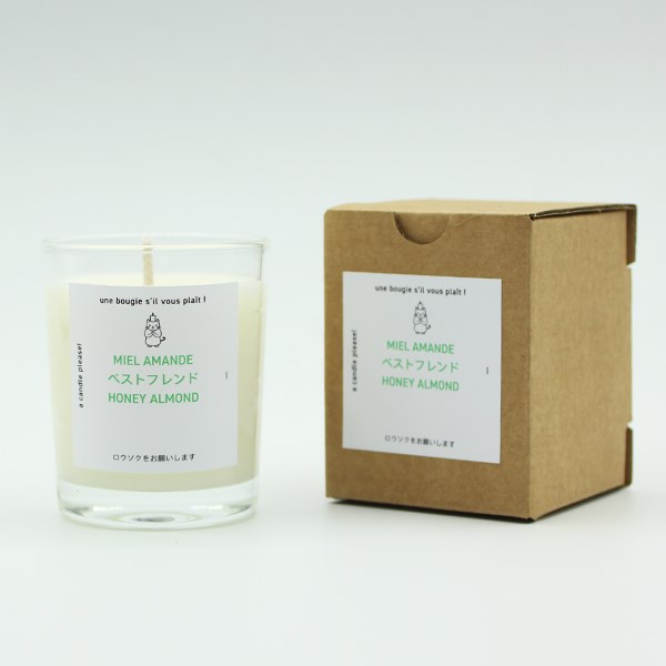 Bougie naturelle parfumée - Miel et amande 75g 2