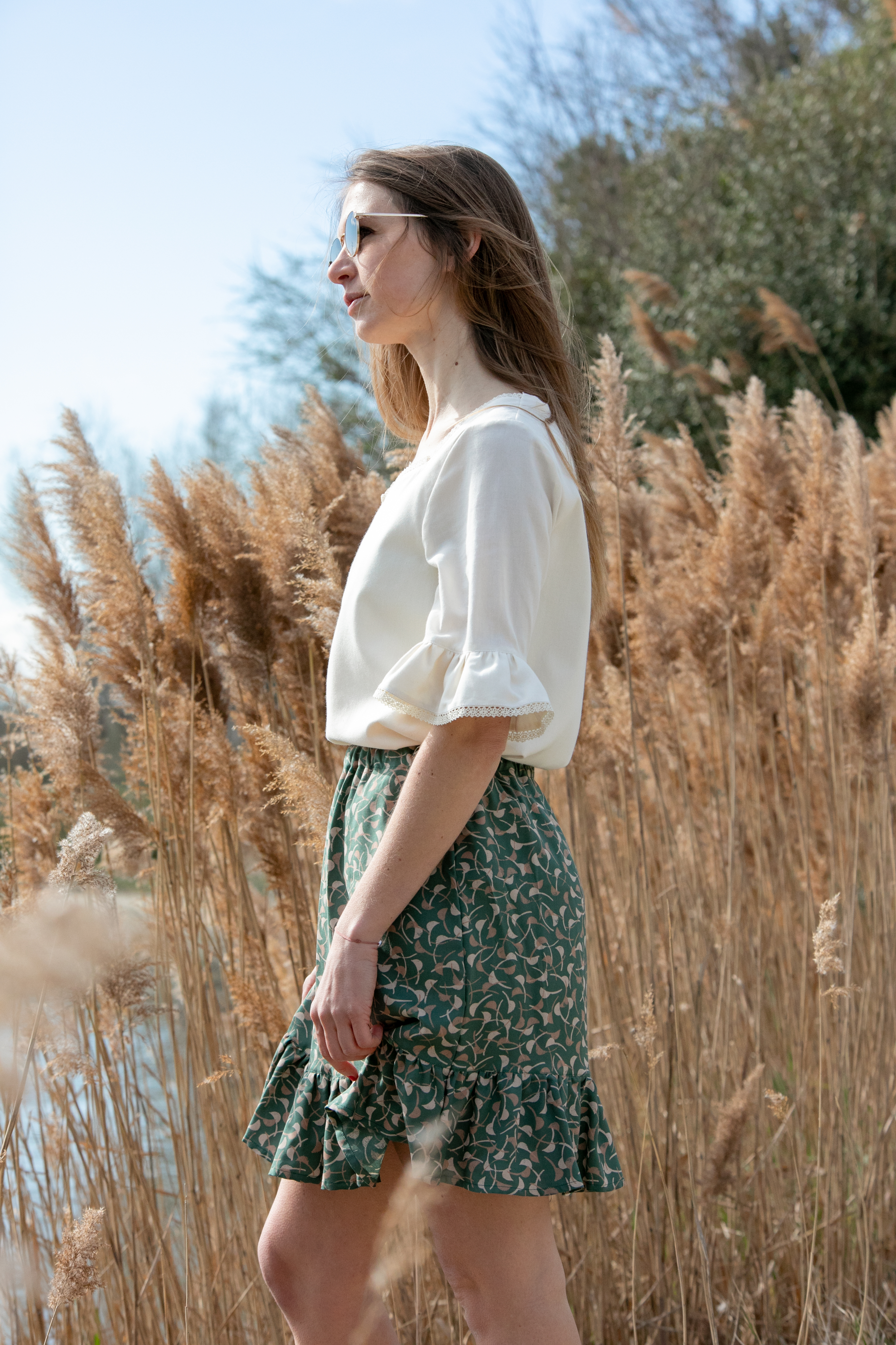 Jupe courte éco-responsable fabriquée à la commande