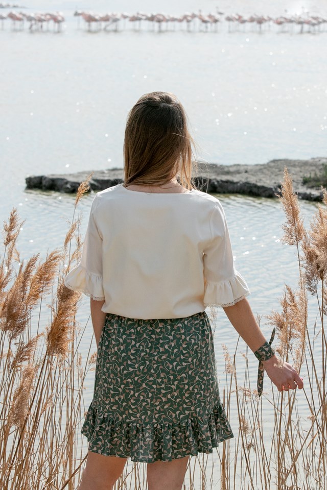 Jupe courte viscose eco vero